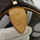 LOUIS VUITTON Monogram Graffiti Keepall 50 Boston Bag White M92197 Auth 30516S-19
