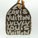 LOUIS VUITTON Monogram Graffiti Keepall 50 Boston Bag White M92197 Auth 30516S-3