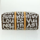 LOUIS VUITTON Monogram Graffiti Keepall 50 Boston Bag White M92197 Auth 30516S-5