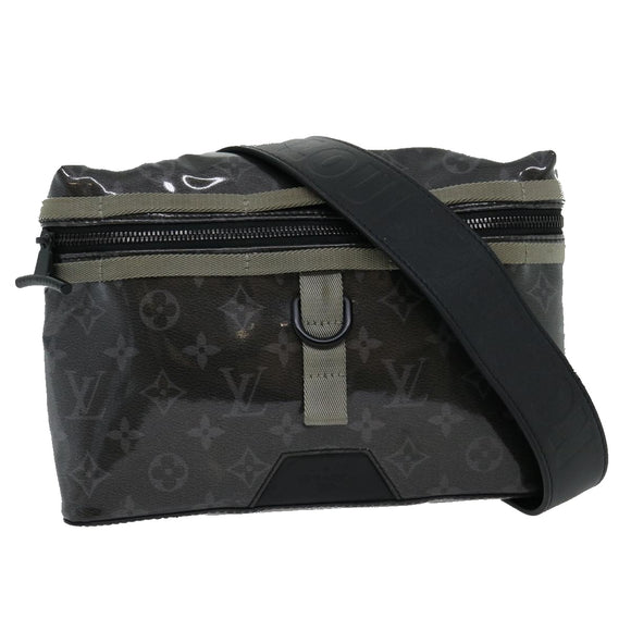 LOUIS VUITTON Eclipse Glaze Messenger PM Shoulder Bag Gray M52218 LV Auth 30549A