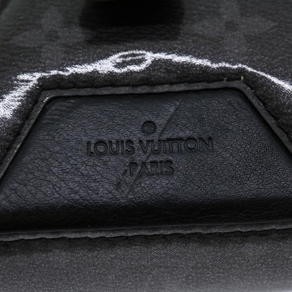 LOUIS VUITTON Eclipse Glaze Messenger PM Shoulder Bag Gray M52218 LV Auth 30549A