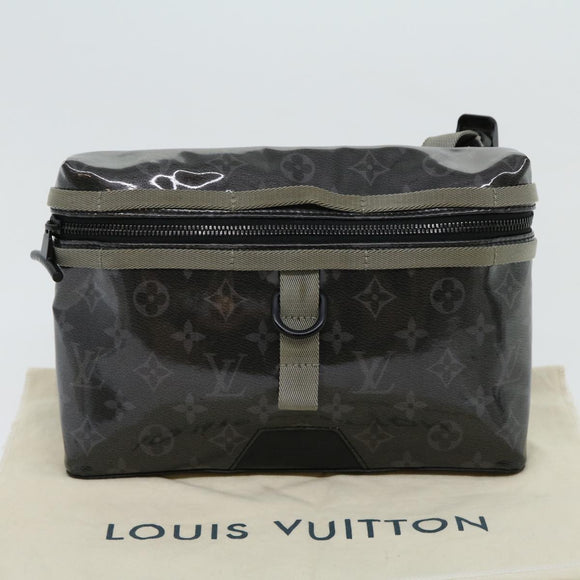 LOUIS VUITTON Eclipse Glaze Messenger PM Shoulder Bag Gray M52218 LV Auth 30549A