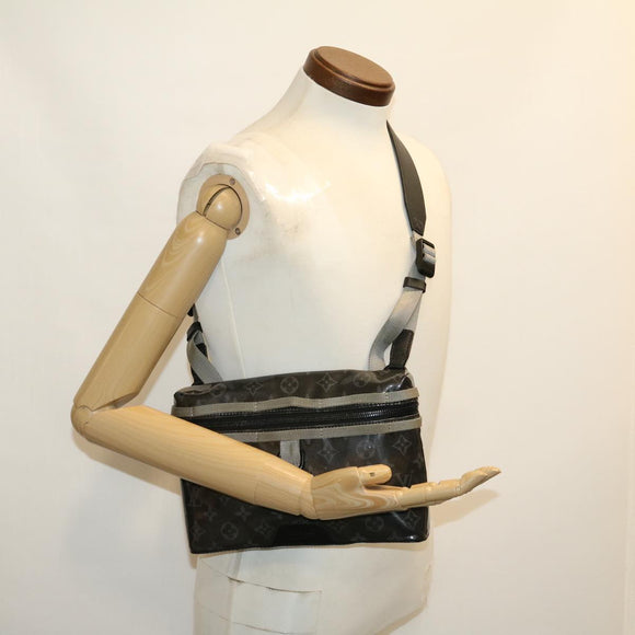 LOUIS VUITTON Eclipse Glaze Messenger PM Shoulder Bag Gray M52218 LV Auth 30549A