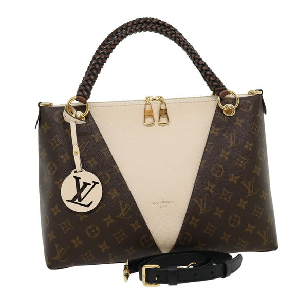 LOUIS VUITTON Monogram V Tote MM Tote Bag 2way M45273 LV Auth 30668S
