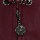 CHANEL Matelasse Chain Backpack Lamb Skin Bordeaux CC Auth 30736AV-17