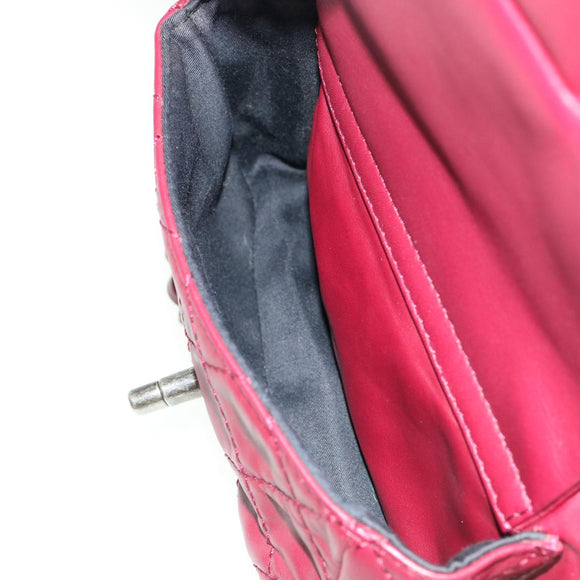 CHANEL Matelasse Chain Backpack Lamb Skin Bordeaux CC Auth 30736AV