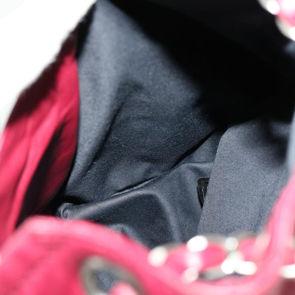 CHANEL Matelasse Chain Backpack Lamb Skin Bordeaux CC Auth 30736AV