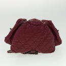 CHANEL Matelasse Chain Backpack Lamb Skin Bordeaux CC Auth 30736AV-5