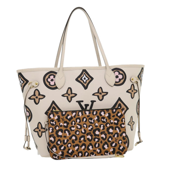 LOUIS VUITTON Monogram Wild at Heart Neverfull MM Tote Bag M45819 Auth 30747S