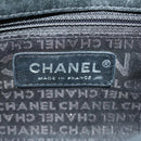 CHANEL Lip Chain Turn Lock Shoulder Bag Satin Black CC Auth 30892-10