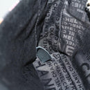 CHANEL Lip Chain Turn Lock Shoulder Bag Satin Black CC Auth 30892-20