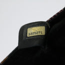 CHANEL Lip Chain Turn Lock Shoulder Bag Satin Black CC Auth 30892-12