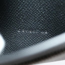 HERMES Bean souffl Long Wallet SilverMetal Black Auth 30947SM-11