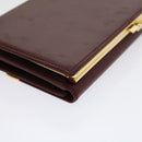 CARTIER Long Wallet Leather Red Auth 30964AV-7