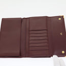 CARTIER Long Wallet Leather Red Auth 30964A-10
