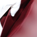 CARTIER Long Wallet Leather Red Auth 30964AV-18