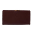CARTIER Long Wallet Leather Red Auth 30964A-2