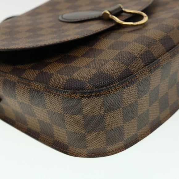 LOUIS VUITTON Damier Ebene Saint Cloud GM Shoulder Bag LV Auth 31123SAV