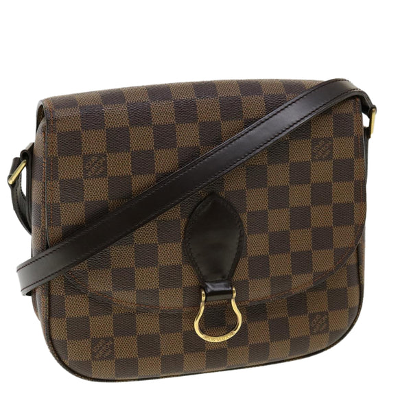 LOUIS VUITTON Damier Ebene Saint Cloud GM Shoulder Bag LV Auth 31123SAV