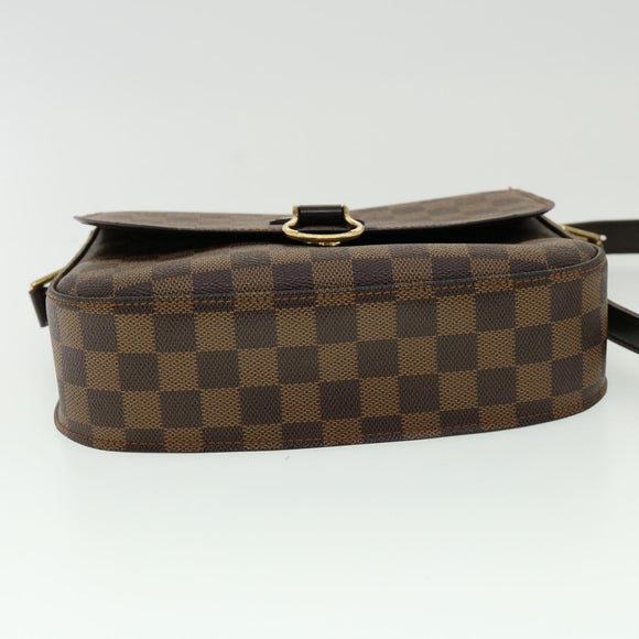 LOUIS VUITTON Damier Ebene Saint Cloud GM Shoulder Bag LV Auth 31123SAV