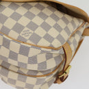 LOUIS VUITTON Damier Azur Canvas Saumur 30 Shoulder Bag N48202 LV Auth 31179AV-14
