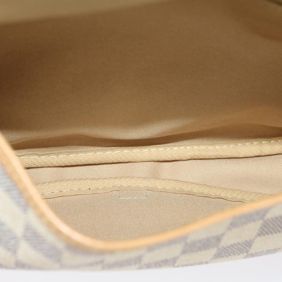 LOUIS VUITTON Damier Azur Canvas Saumur 30 Shoulder Bag N48202 LV Auth 31179AV