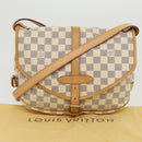 LOUIS VUITTON Damier Azur Canvas Saumur 30 Shoulder Bag N48202 LV Auth 31179AV-12