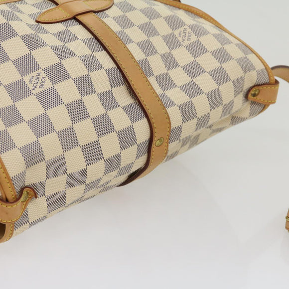 LOUIS VUITTON Damier Azur Canvas Saumur 30 Shoulder Bag N48202 LV Auth 31179AV