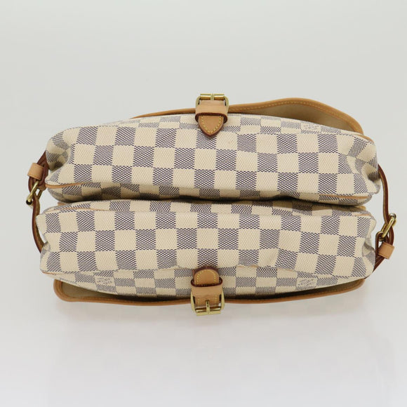 LOUIS VUITTON Damier Azur Canvas Saumur 30 Shoulder Bag N48202 LV Auth 31179AV