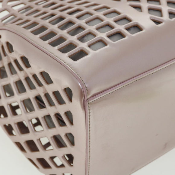 LOUIS VUITTON Patent Leather Jerry MM Hand Bag Purple M94207 LV Auth 31293AV