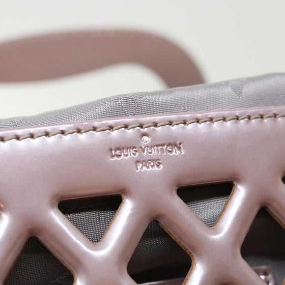 LOUIS VUITTON Patent Leather Jerry MM Hand Bag Purple M94207 LV Auth 31293V