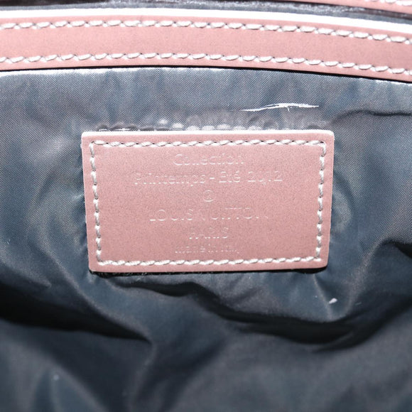 LOUIS VUITTON Patent Leather Jerry MM Hand Bag Purple M94207 LV Auth 31293V