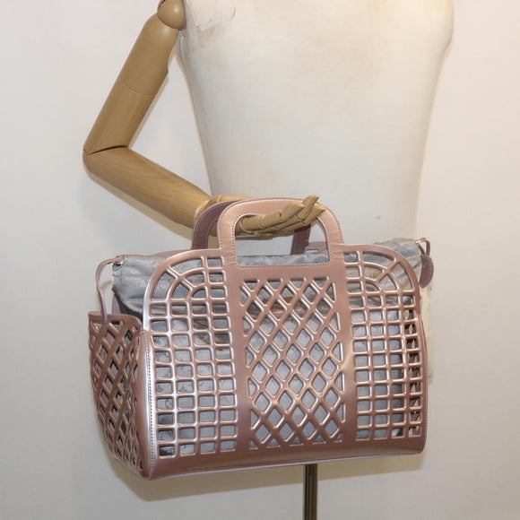 LOUIS VUITTON Patent Leather Jerry MM Hand Bag Purple M94207 LV Auth 31293AV