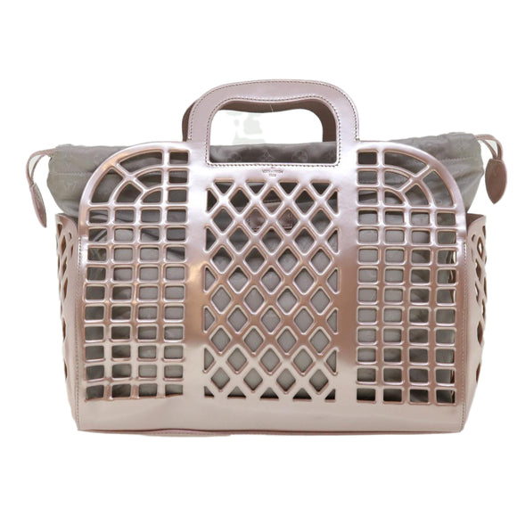 LOUIS VUITTON Patent Leather Jerry MM Hand Bag Purple M94207 LV Auth 31293AV