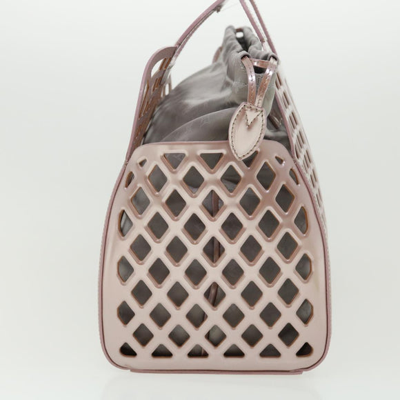 LOUIS VUITTON Patent Leather Jerry MM Hand Bag Purple M94207 LV Auth 31293AV