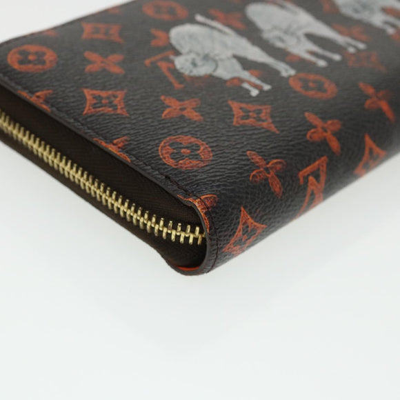 LOUIS VUITTON Monogram transformed Zippy Wallet Long Wallet M63875 Auth 31384AM