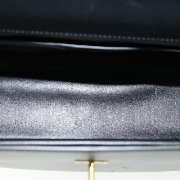 VERSACE Hand Bag Leather 2way Black DBFG311 Auth 31495V