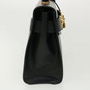 VERSACE Hand Bag Leather 2way Black DBFG311 Auth 31495V-4