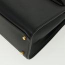 VERSACE Hand Bag Leather 2way Black DBFG311 Auth 31495V-8