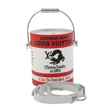 LOUIS VUITTON LV・painted can Shoulder Bag Red M81595 LV Auth 31817S