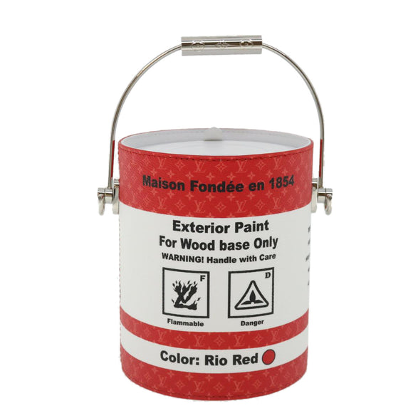 LOUIS VUITTON LV・painted can Shoulder Bag Red M81595 LV Auth 31817S