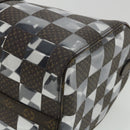 LOUIS VUITTON Monogram chess Keepall Bandouliere 50 Boston M20864 LV Auth 31818S-8