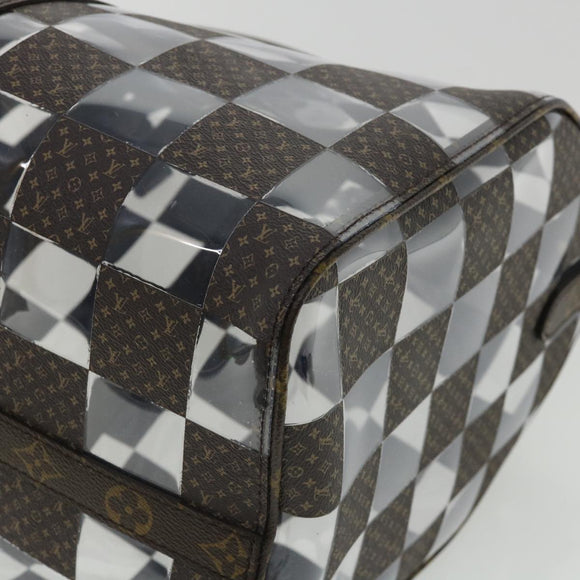 LOUIS VUITTON Monogram chess Keepall Bandouliere 50 Boston M20864 LV Auth 31818S