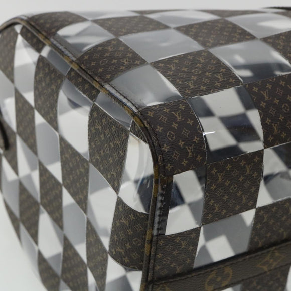 LOUIS VUITTON Monogram chess Keepall Bandouliere 50 Boston M20864 LV Auth 31818S