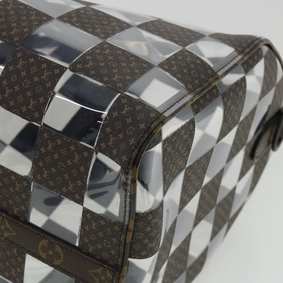 LOUIS VUITTON Monogram chess Keepall Bandouliere 50 Boston M20864 LV Auth 31818S
