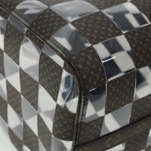 LOUIS VUITTON Monogram chess Keepall Bandouliere 50 Boston M20864 LV Auth 31818S