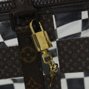 LOUIS VUITTON Monogram chess Keepall Bandouliere 50 Boston M20864 LV Auth 31818S-19