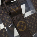 LOUIS VUITTON Monogram chess Keepall Bandouliere 50 Boston M20864 LV Auth 31818S-20