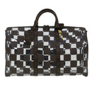 LOUIS VUITTON Monogram chess Keepall Bandouliere 50 Boston M20864 LV Auth 31818S-13