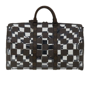 LOUIS VUITTON Monogram chess Keepall Bandouliere 50 Boston M20864 LV Auth 31818S - 0